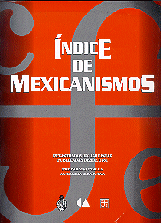 ÍNDICE DE MEXICANISMOS