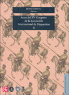 ACTAS DEL XV CONGRESO DE LA ASOCIACIÓN INTERNACIONAL DE HISPANISTAS II